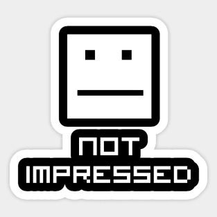 pixel is not impressed Sticker